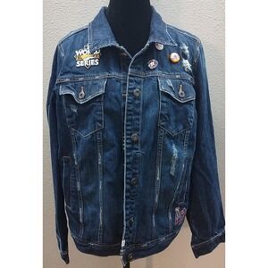 Houston Astros Adult Small Denim Jacket Baseball Jean Jacket MLB  Original B17